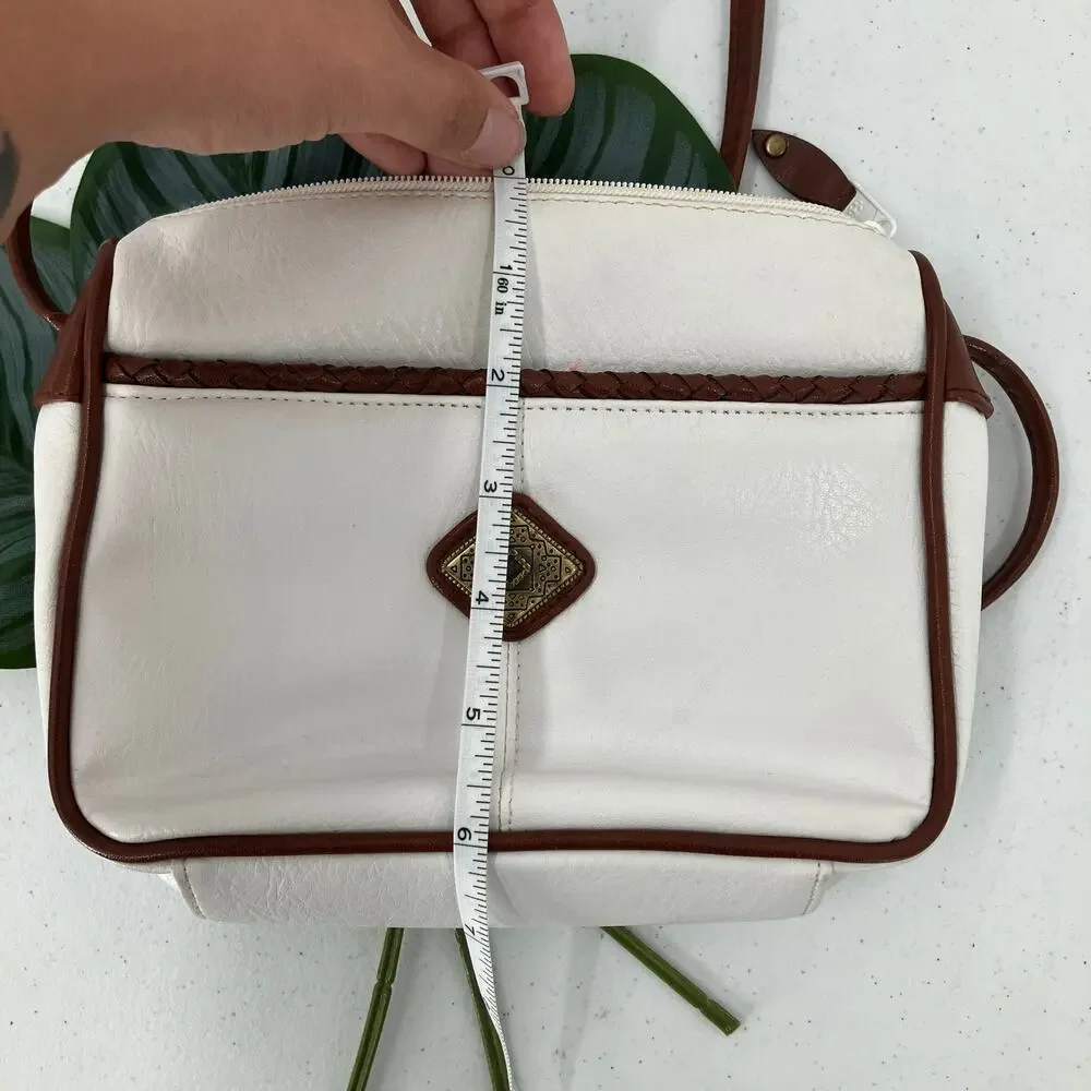 Vintage white brown